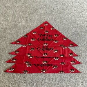 NEW 4-set Disney Cruise Mickey Mouse Pirates In The Caribbean Bandana Scarf